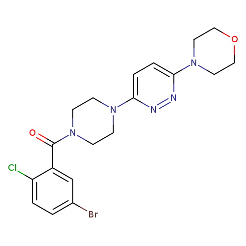 4-{6-[4-(5-bromo-2-chlorobenzoyl)piperazin-1-yl]pyridazin-3-yl}morpholine