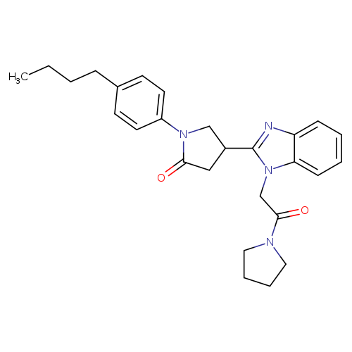 1-(4-butylphenyl)-4-{1-[2-oxo-2-(pyrrolidin-1-yl)ethyl]-1H-1,3-benzodiazol-2-yl}pyrrolidin-2-one