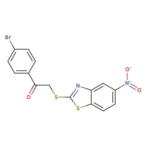 1-(4-bromophenyl)-2-[(5-nitro-1,3-benzothiazol-2-yl)sulfanyl]ethan-1-one