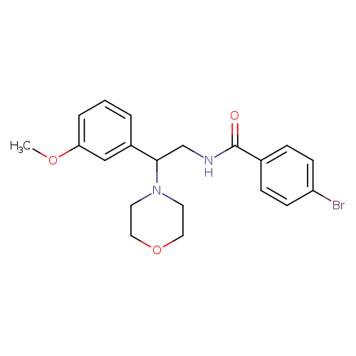 4-bromo-N-[2-(3-methoxyphenyl)-2-(morpholin-4-yl)ethyl]benzamide