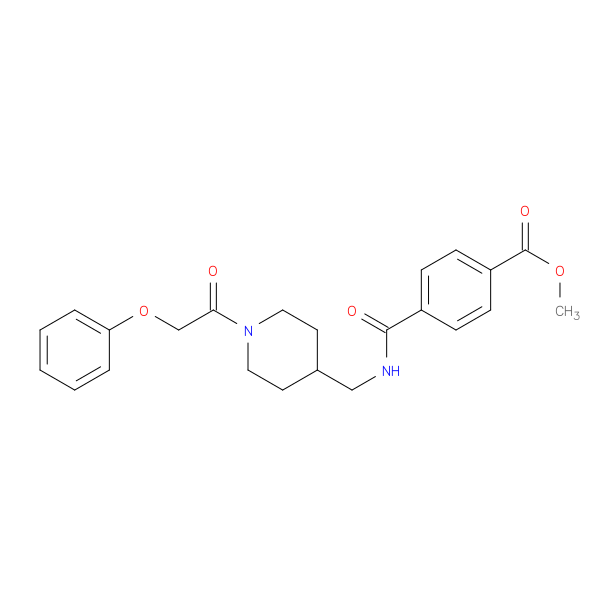 methyl 4-({[1-(2-phenoxyacetyl)piperidin-4-yl]methyl}carbamoyl)benzoate