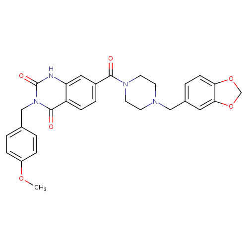 7-{4-[(2H-1,3-benzodioxol-5-yl)methyl]piperazine-1-carbonyl}-3-[(4-methoxyphenyl)methyl]-1,2,3,4-tetrahydroquinazoline-2,4-dione