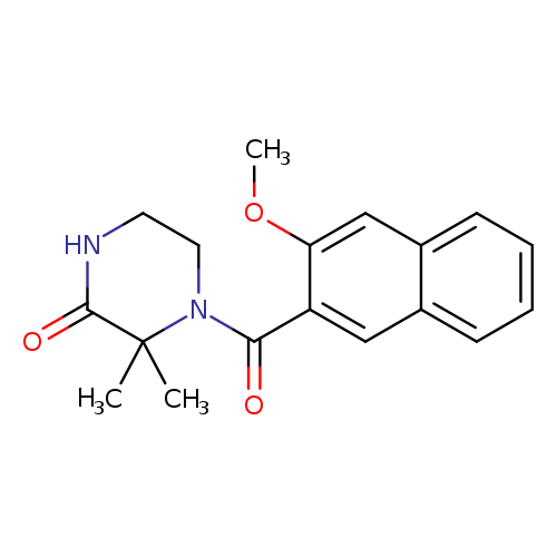 4-(3-methoxynaphthalene-2-carbonyl)-3,3-dimethylpiperazin-2-one