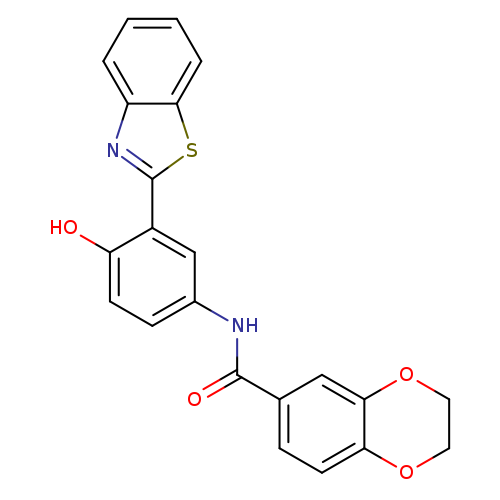 N-[3-(1,3-benzothiazol-2-yl)-4-hydroxyphenyl]-2,3-dihydro-1,4-benzodioxine-6-carboxamide