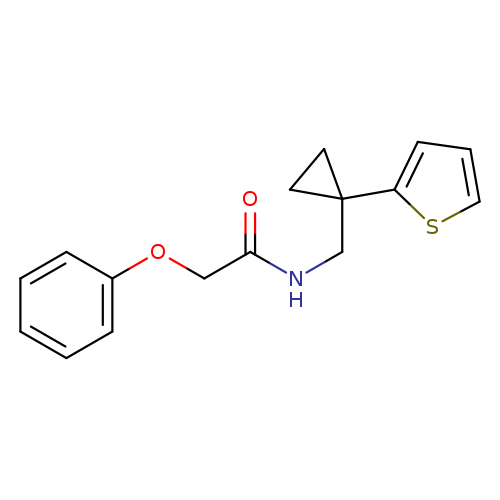 2-phenoxy-N-{[1-(thiophen-2-yl)cyclopropyl]methyl}acetamide