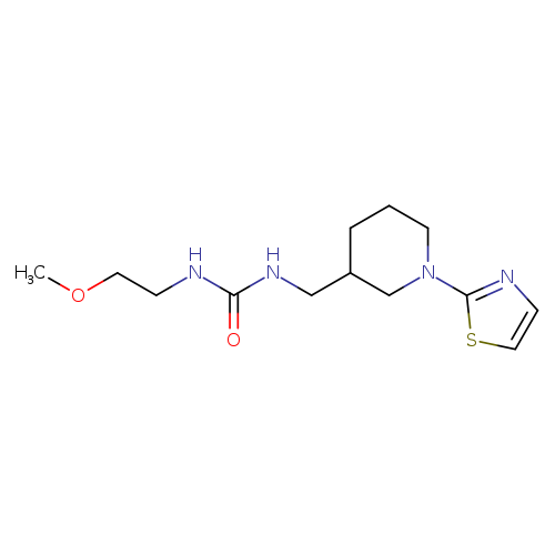 3-(2-methoxyethyl)-1-{[1-(1,3-thiazol-2-yl)piperidin-3-yl]methyl}urea