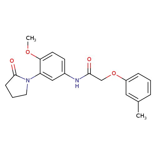 N-[4-methoxy-3-(2-oxopyrrolidin-1-yl)phenyl]-2-(3-methylphenoxy)acetamide
