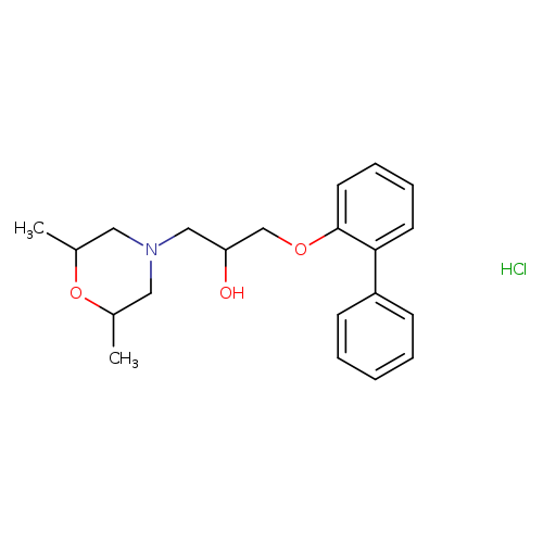 1-{[1,1'-biphenyl]-2-yloxy}-3-(2,6-dimethylmorpholin-4-yl)propan-2-ol hydrochloride