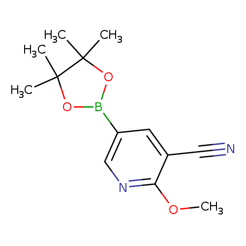 2-Methoxy-5-(4,4,5,5-tetramethyl-1,3,2-dioxaborolan-2-yl)nicotinonitrile
