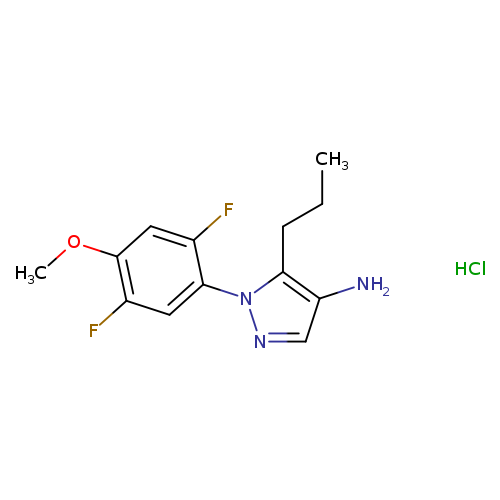 1-(2,5-difluoro-4-methoxyphenyl)-5-propyl-1H-pyrazol-4-amine hydrochloride