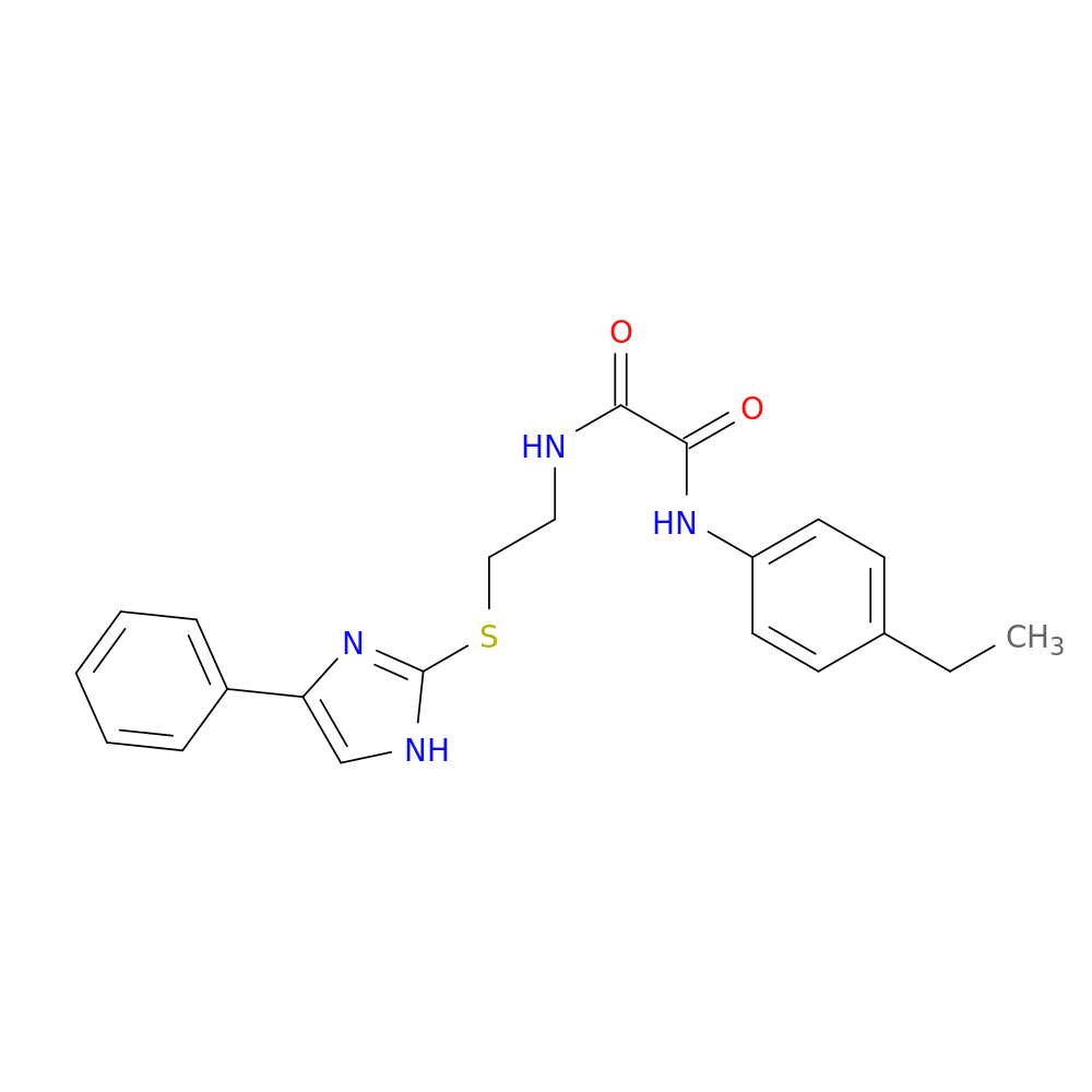 N'-(4-ethylphenyl)-N-{2-[(4-phenyl-1H-imidazol-2-yl)sulfanyl]ethyl}ethanediamide
