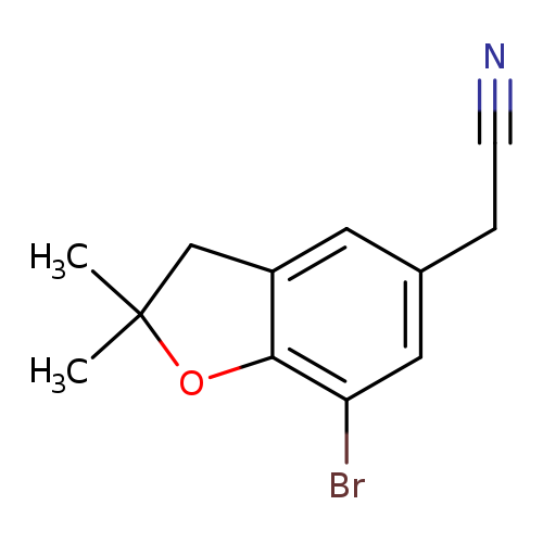 2-(7-bromo-2,2-dimethyl-2,3-dihydro-1-benzofuran-5-yl)acetonitrile