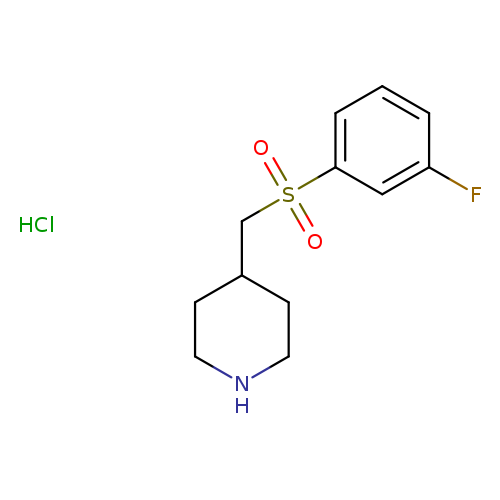 4-(((3-Fluorophenyl)sulfonyl)methyl)piperidine hydrochloride