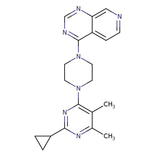 2-cyclopropyl-4,5-dimethyl-6-(4-{pyrido[3,4-d]pyrimidin-4-yl}piperazin-1-yl)pyrimidine