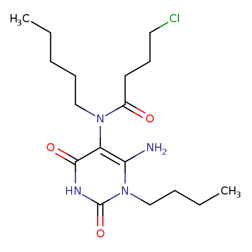 N-(6-amino-1-butyl-2,4-dioxo-1,2,3,4-tetrahydropyrimidin-5-yl)-4-chloro-N-pentylbutanamide