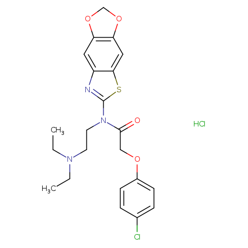 2-(4-chlorophenoxy)-N-[2-(diethylamino)ethyl]-N-{4,6-dioxa-10-thia-12-azatricyclo[7.3.0.0^{3,7}]dodeca-1(9),2,7,11-tetraen-11-yl}acetamide hydrochloride