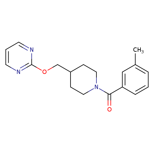 2-{[1-(3-methylbenzoyl)piperidin-4-yl]methoxy}pyrimidine
