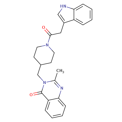 3-({1-[2-(1H-indol-3-yl)acetyl]piperidin-4-yl}methyl)-2-methyl-3,4-dihydroquinazolin-4-one