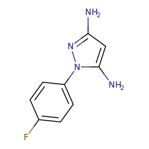 1H-Pyrazole-3,5-diamine, 1-(4-fluorophenyl)-