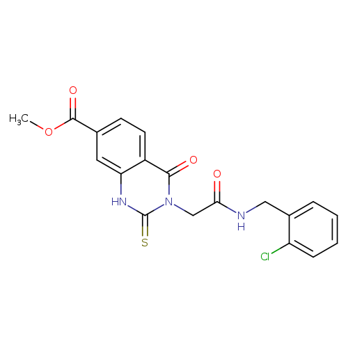 methyl 3-({[(2-chlorophenyl)methyl]carbamoyl}methyl)-4-oxo-2-sulfanylidene-1,2,3,4-tetrahydroquinazoline-7-carboxylate