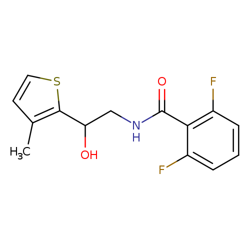 2,6-difluoro-N-[2-hydroxy-2-(3-methylthiophen-2-yl)ethyl]benzamide