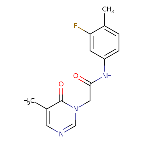 N-(3-fluoro-4-methylphenyl)-2-(5-methyl-6-oxo-1,6-dihydropyrimidin-1-yl)acetamide