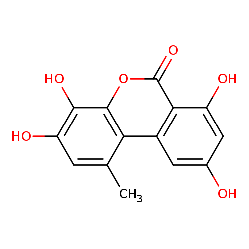 3,4,7,9-tetrahydroxy-1-methyl-6H-dibenzo[b,d]pyran-6-one