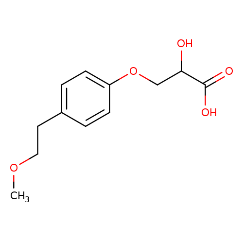 2-Hydroxy-3-[4-(2-methoxyethyl)phenoxy]propanoic acid