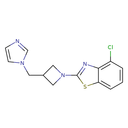 4-chloro-2-{3-[(1H-imidazol-1-yl)methyl]azetidin-1-yl}-1,3-benzothiazole