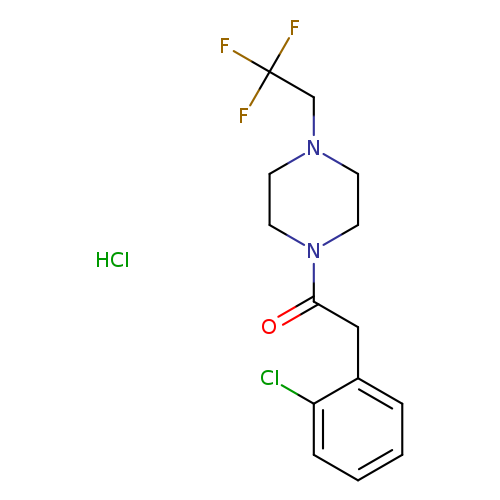2-(2-chlorophenyl)-1-[4-(2,2,2-trifluoroethyl)piperazin-1-yl]ethan-1-one hydrochloride