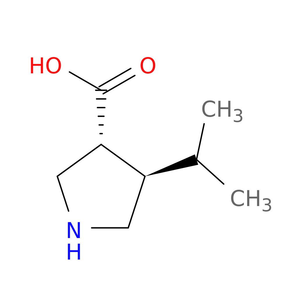 (3R,4R)-rel-4-Isopropylpyrrolidine-3-carboxylic acid