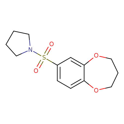 1-(3,4-dihydro-2H-1,5-benzodioxepine-7-sulfonyl)pyrrolidine
