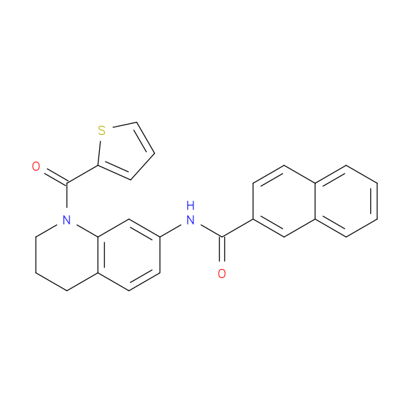 N-[1-(thiophene-2-carbonyl)-1,2,3,4-tetrahydroquinolin-7-yl]naphthalene-2-carboxamide