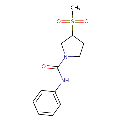 3-methanesulfonyl-N-phenylpyrrolidine-1-carboxamide