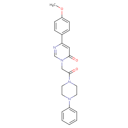 6-(4-methoxyphenyl)-3-[2-oxo-2-(4-phenylpiperazin-1-yl)ethyl]-3,4-dihydropyrimidin-4-one