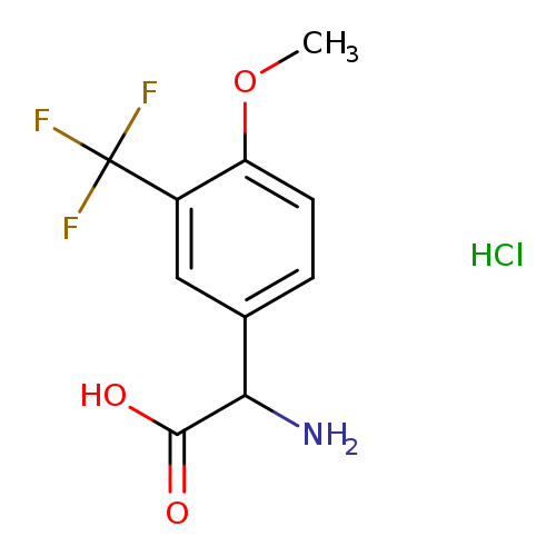 2-amino-2-[4-methoxy-3-(trifluoromethyl)phenyl]aceticacidhydrochloride