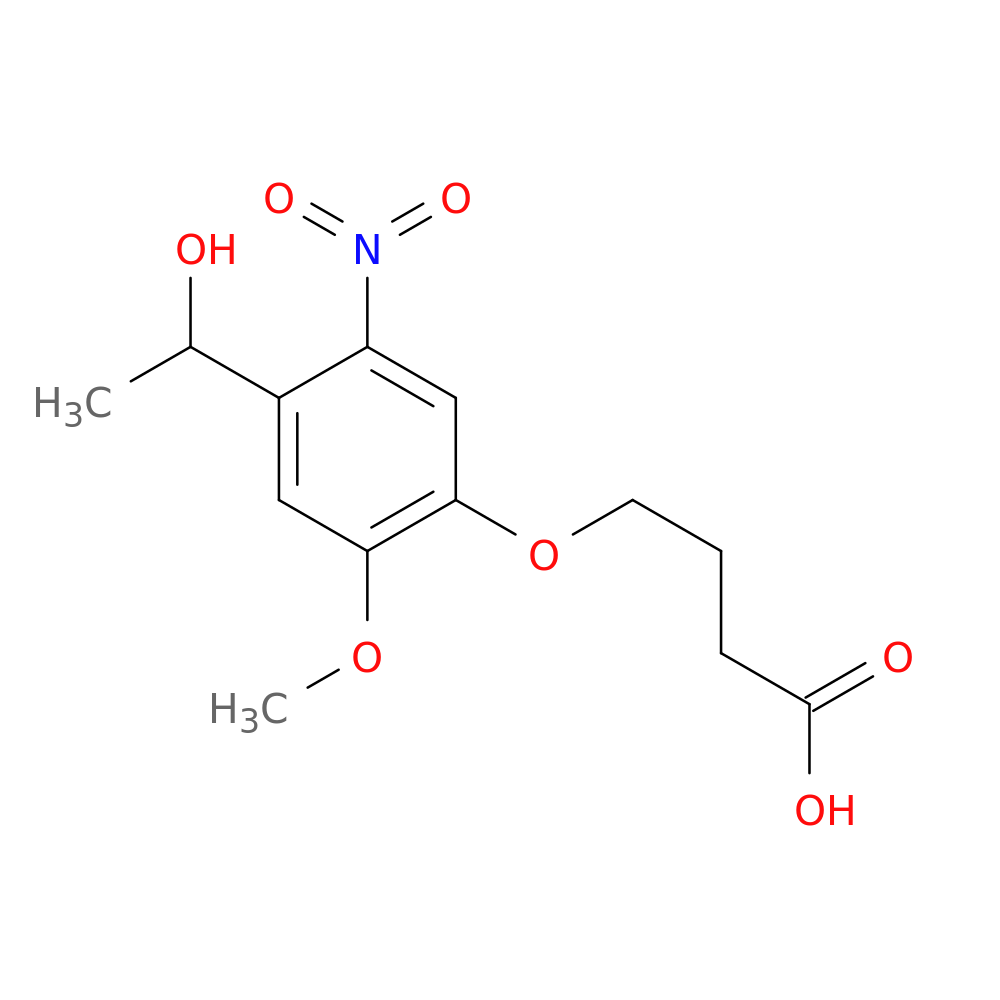 Butanoic acid, 4-[4-(1-hydroxyethyl)-2-methoxy-5-nitrophenoxy]-
