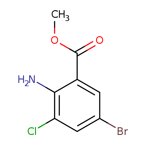 2-Amino-5-bromo-3-chloro-benzoic acid methyl ester