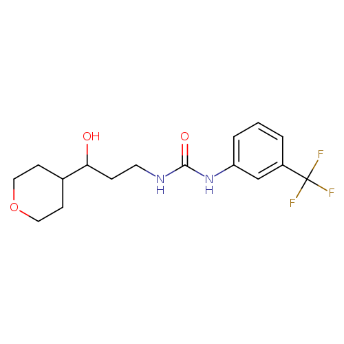 1-[3-hydroxy-3-(oxan-4-yl)propyl]-3-[3-(trifluoromethyl)phenyl]urea
