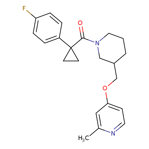 4-({1-[1-(4-fluorophenyl)cyclopropanecarbonyl]piperidin-3-yl}methoxy)-2-methylpyridine