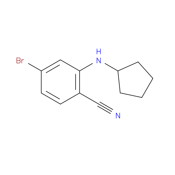 4-Bromo-2-(cyclopentylamino)benzonitrile