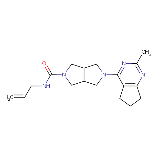 5-{2-methyl-5H,6H,7H-cyclopenta[d]pyrimidin-4-yl}-N-(prop-2-en-1-yl)-octahydropyrrolo[3,4-c]pyrrole-2-carboxamide