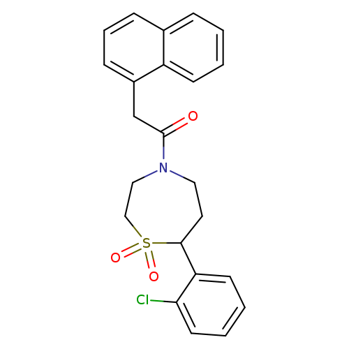 7-(2-chlorophenyl)-4-[2-(naphthalen-1-yl)acetyl]-1lambda6,4-thiazepane-1,1-dione