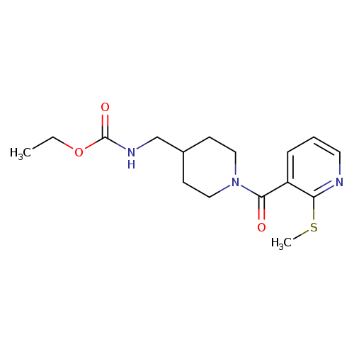 ethyl N-({1-[2-(methylsulfanyl)pyridine-3-carbonyl]piperidin-4-yl}methyl)carbamate