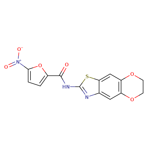 N-{10,13-dioxa-4-thia-6-azatricyclo[7.4.0.0^{3,7}]trideca-1,3(7),5,8-tetraen-5-yl}-5-nitrofuran-2-carboxamide