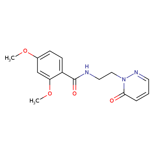 2,4-dimethoxy-N-[2-(6-oxo-1,6-dihydropyridazin-1-yl)ethyl]benzamide