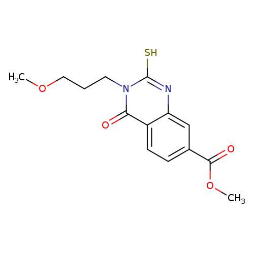 methyl 3-(3-methoxypropyl)-4-oxo-2-sulfanyl-3,4-dihydroquinazoline-7-carboxylate