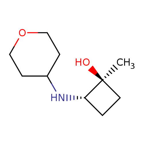 trans-1-methyl-2-[(oxan-4-yl)amino]cyclobutan-1-ol