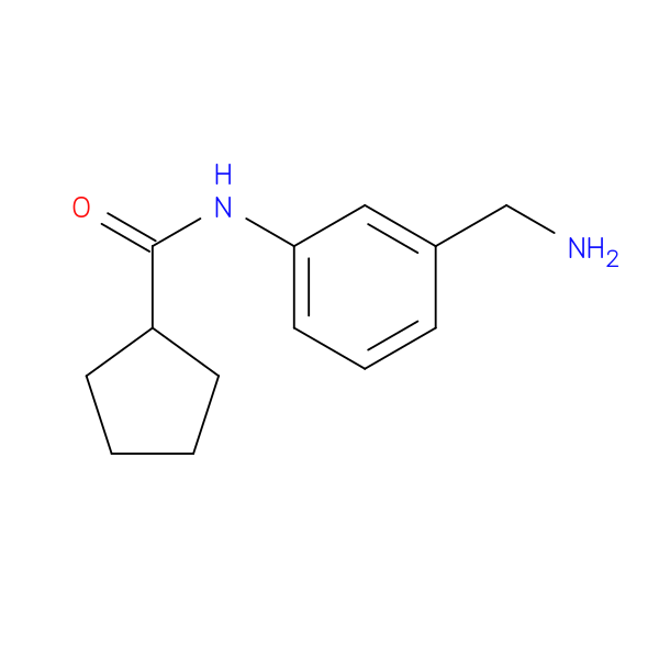 N-[3-(aminomethyl)phenyl]cyclopentanecarboxamide