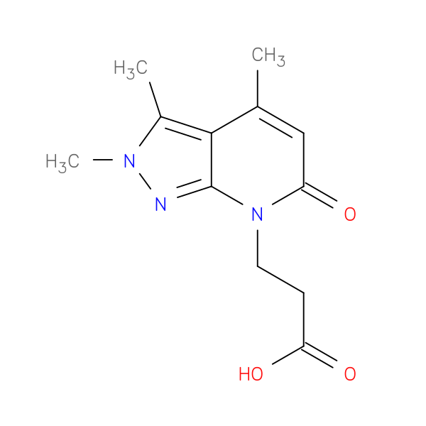 3-(2,3,4-Trimethyl-6-oxo-2H-pyrazolo[3,4-b]pyridin-7(6H)-yl)propanoic acid